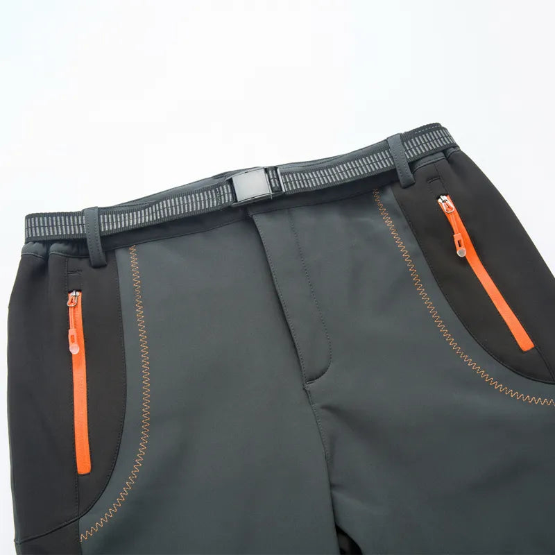 LNGXO Thick Warm Fleece Hiking Pants