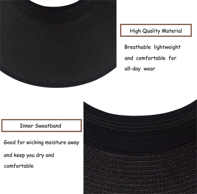 Foldable Roll Up Sun Visor Bonnet