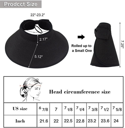 Foldable Roll Up Sun Visor Bonnet