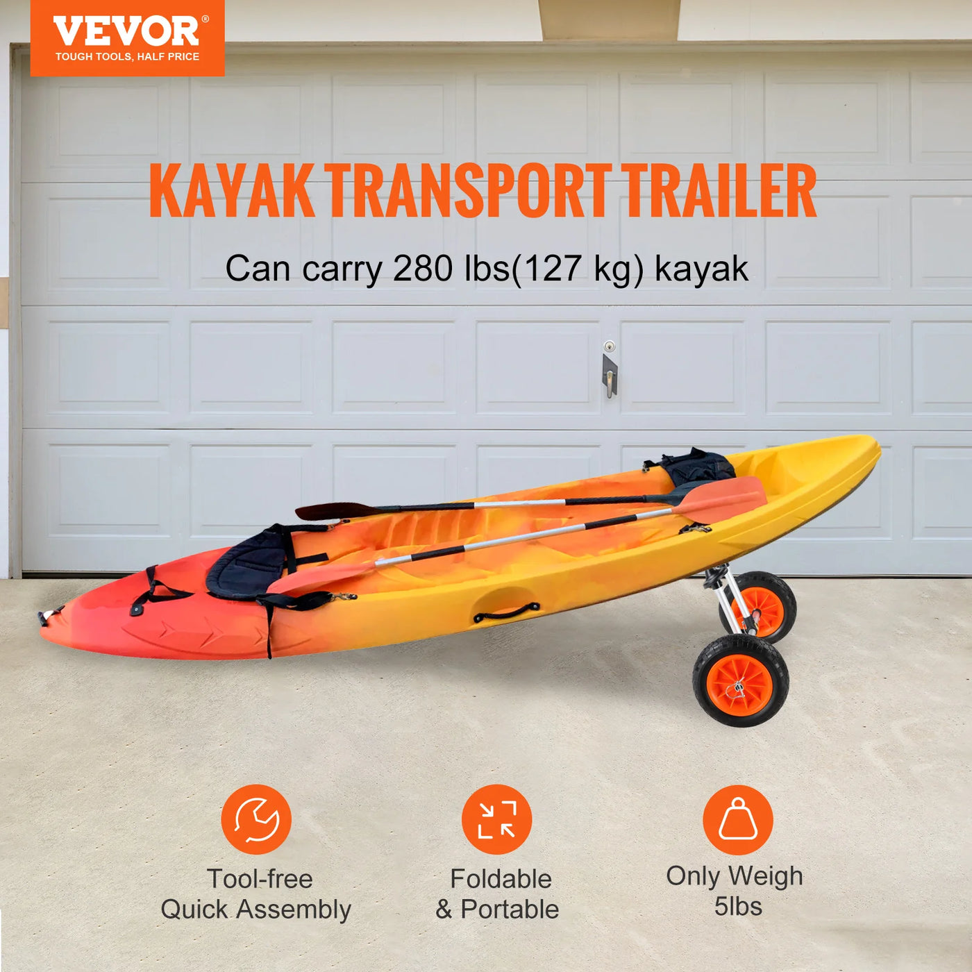 VEVOR Heavy Duty Kayak Cart