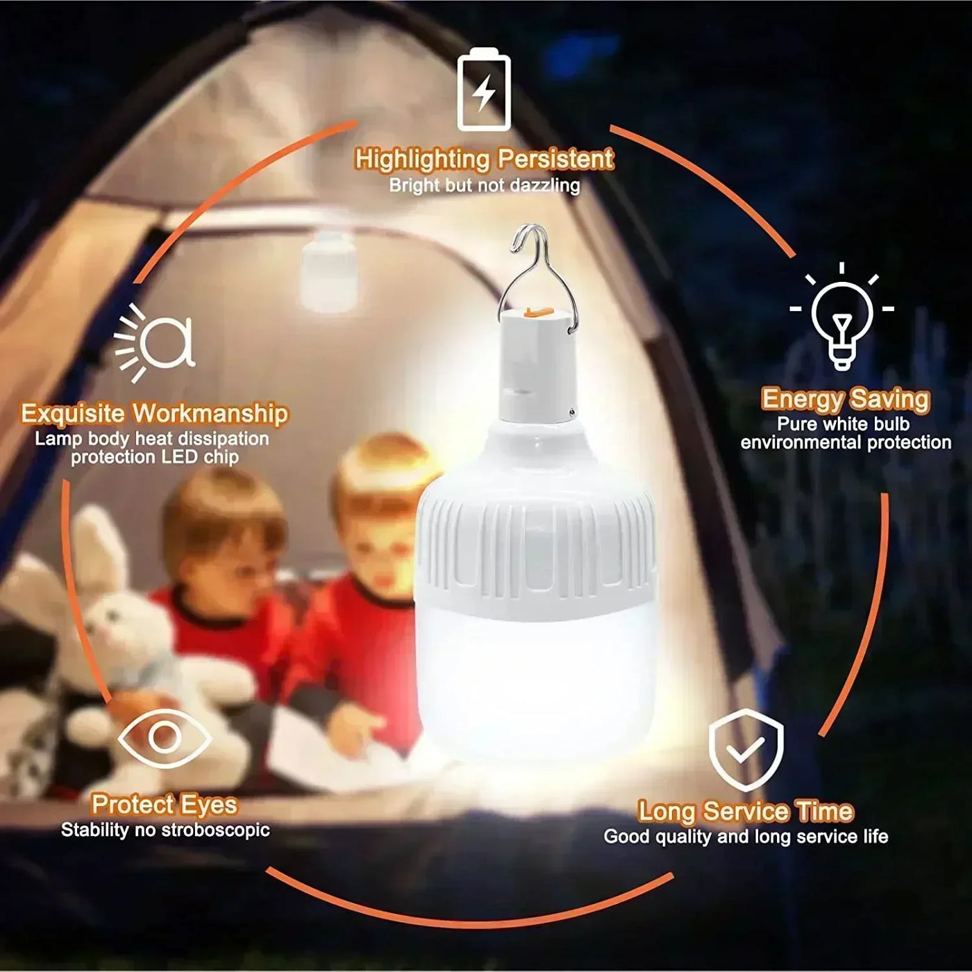 30/60W Outdoor Camping Light