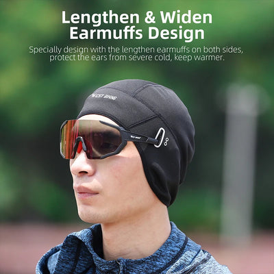 WEST BIKING Winter Fleece Cycling Cap