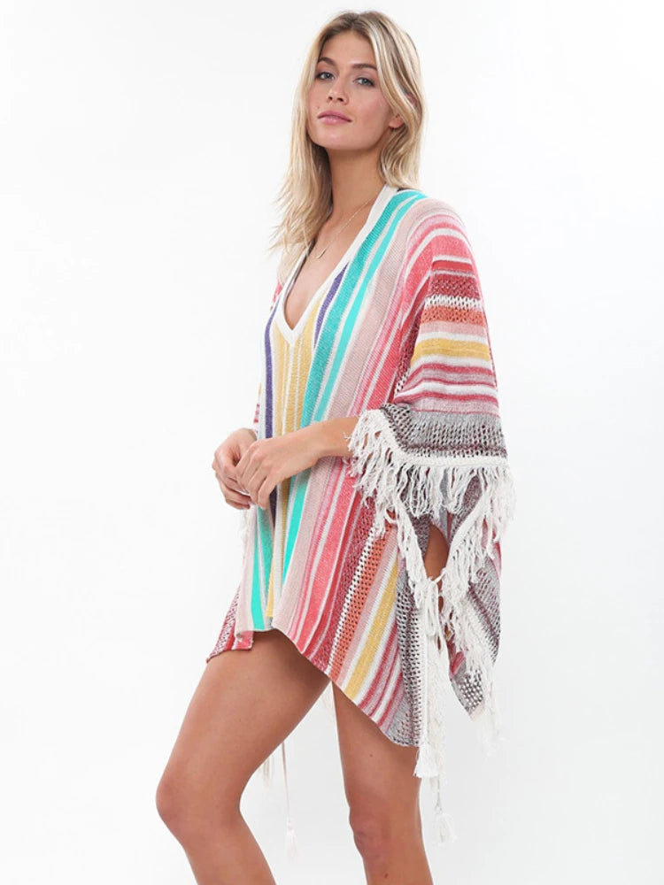 V Neck Bikini Cover Up