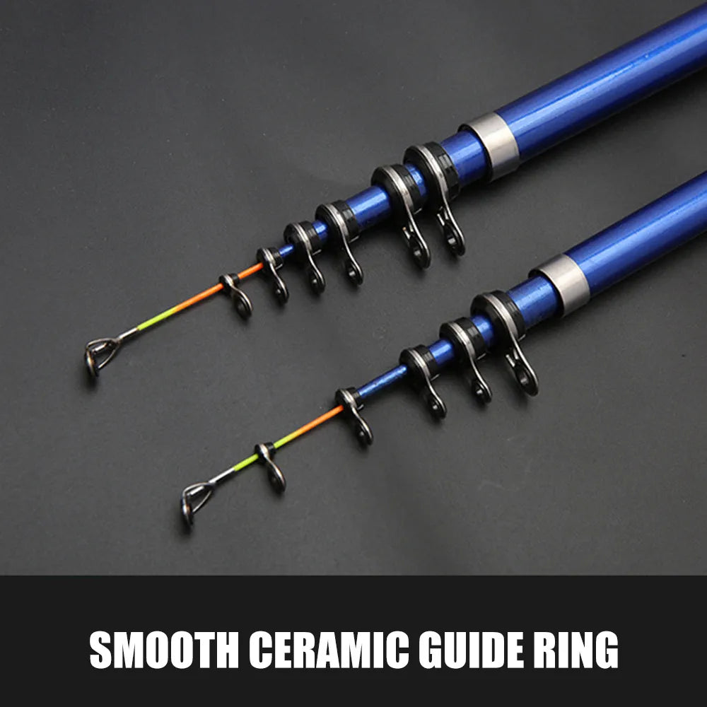 Telescopic fishing light carbon cast rod