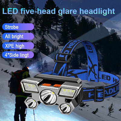 Powerful Rechargeable Head Flashlight