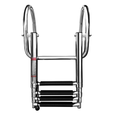 Stainless Steel Boat Boarding Telescoping Ladder