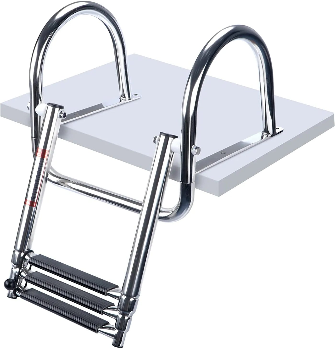 Stainless Steel Boat Boarding Telescoping Ladder