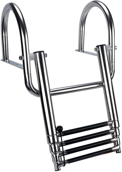 Stainless Steel Boat Boarding Telescoping Ladder