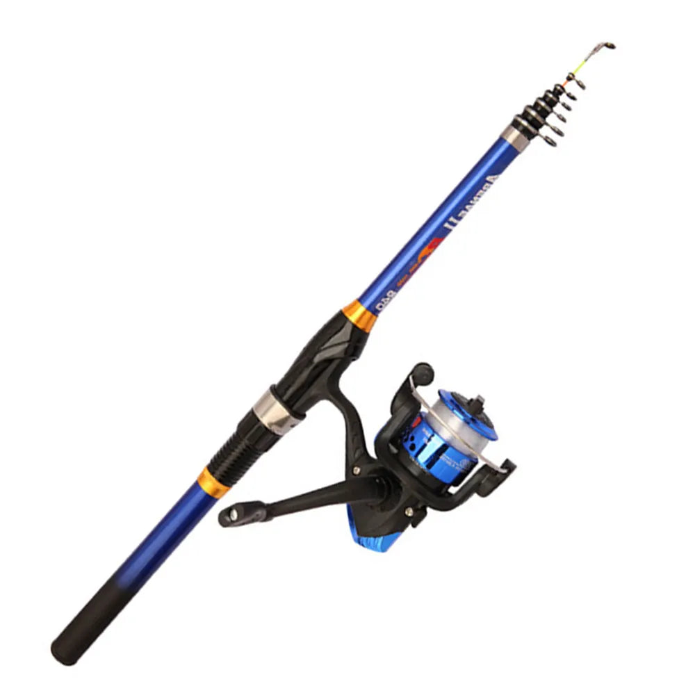 Telescopic fishing light carbon cast rod