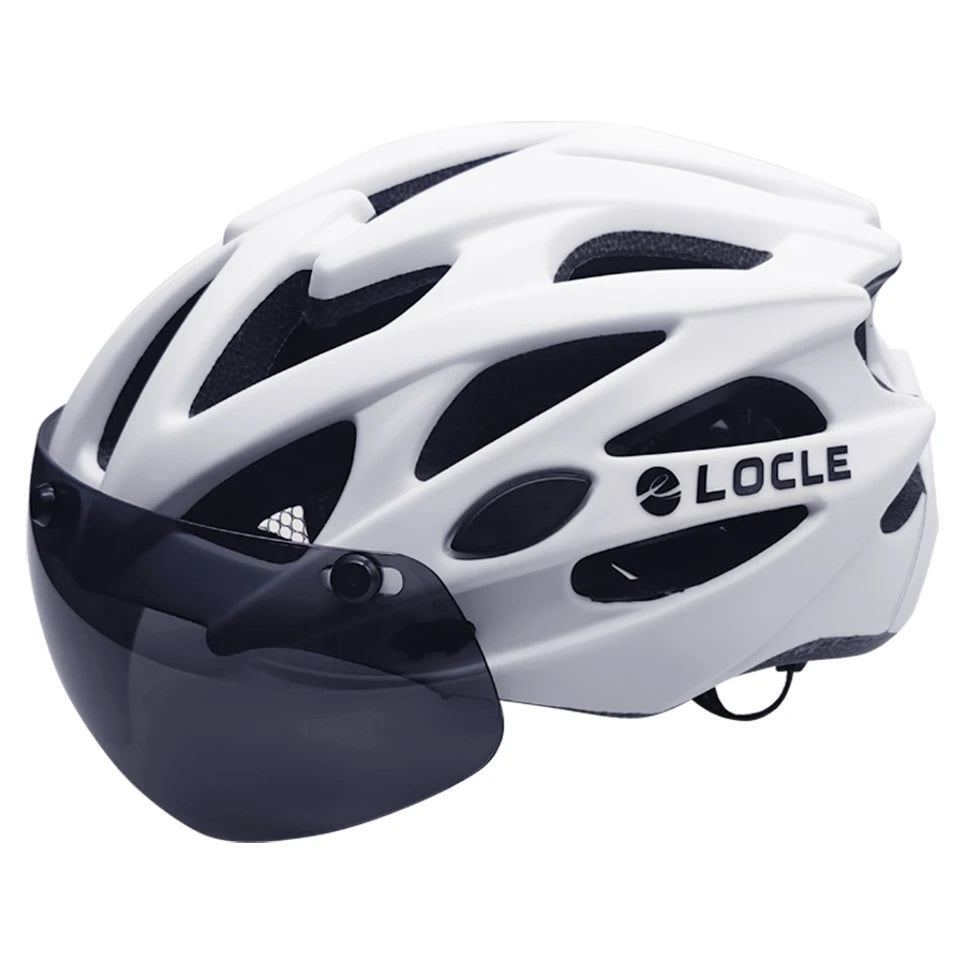 LOCLE Magnetic Goggles Cycling Helmet