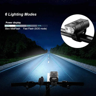 Rechargeable Bicycle Front LED Light