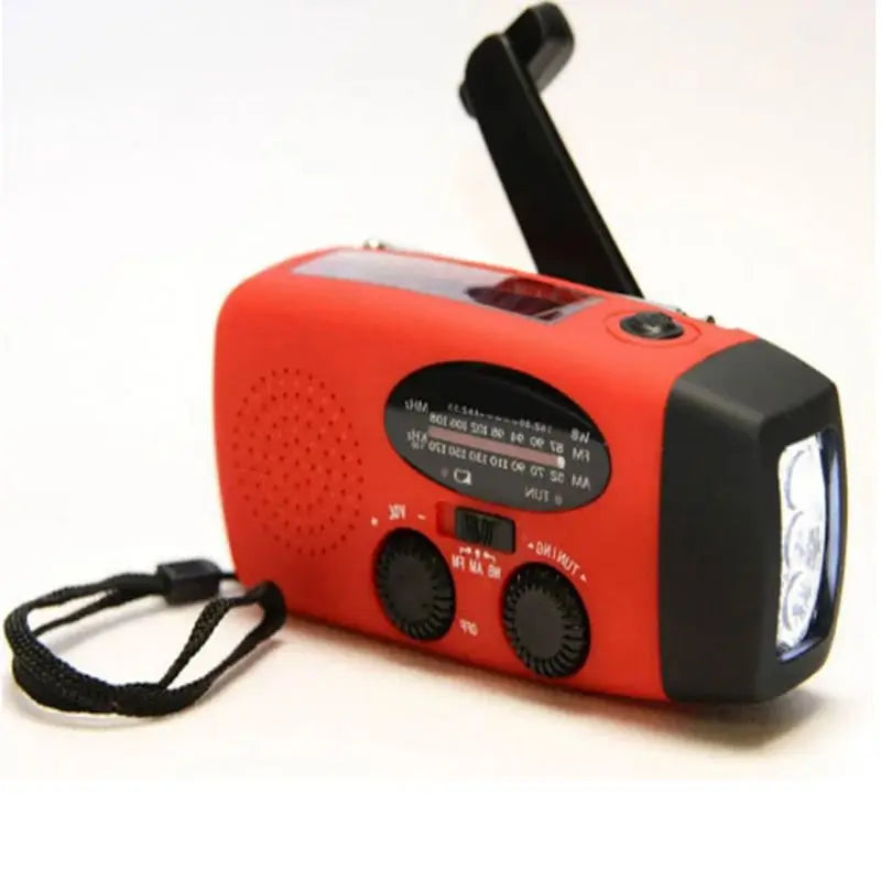 Solar Hand Crank Radio FM AM WB NOAA Weather Radio