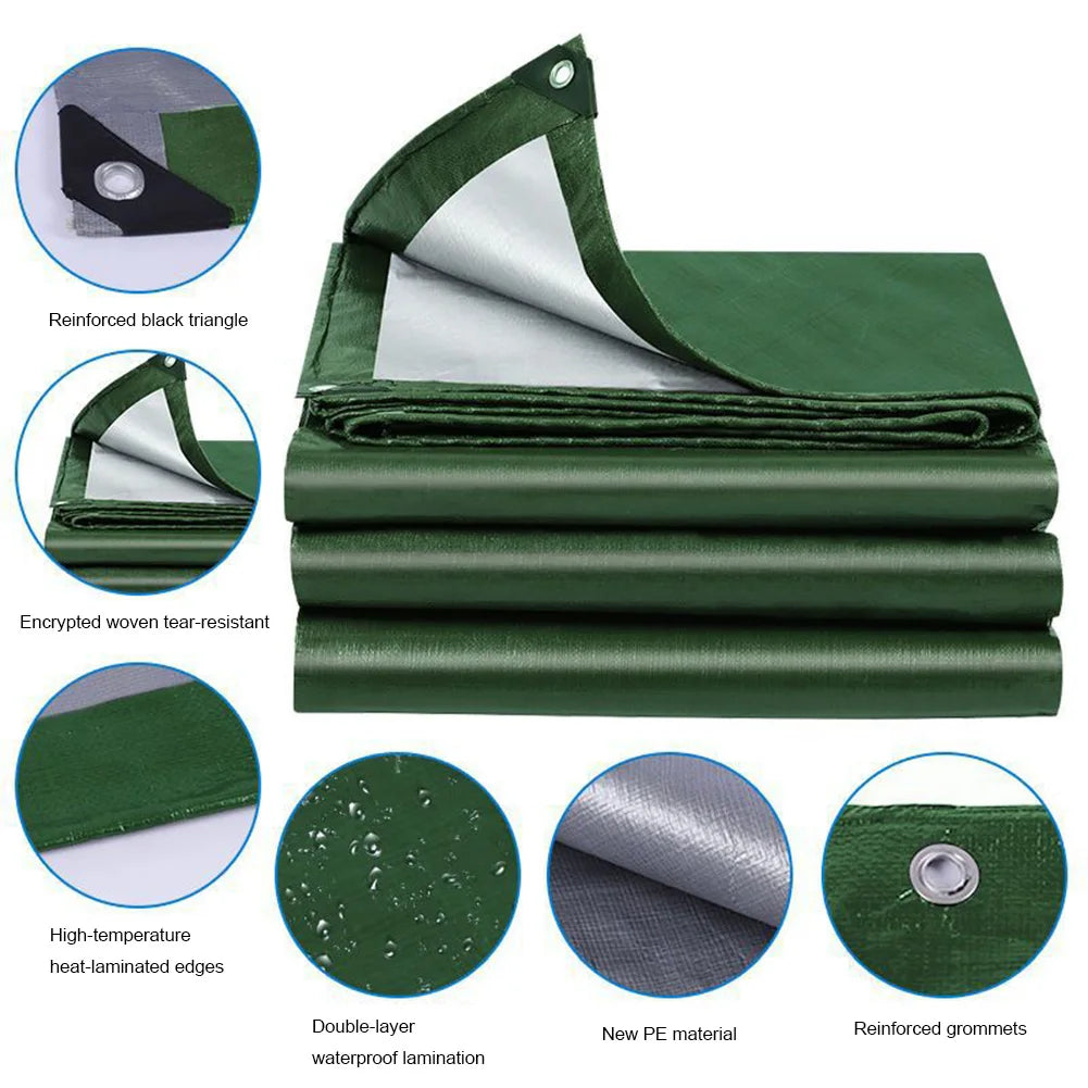 Large Tarpaulin Waterproof Heavy-Duty